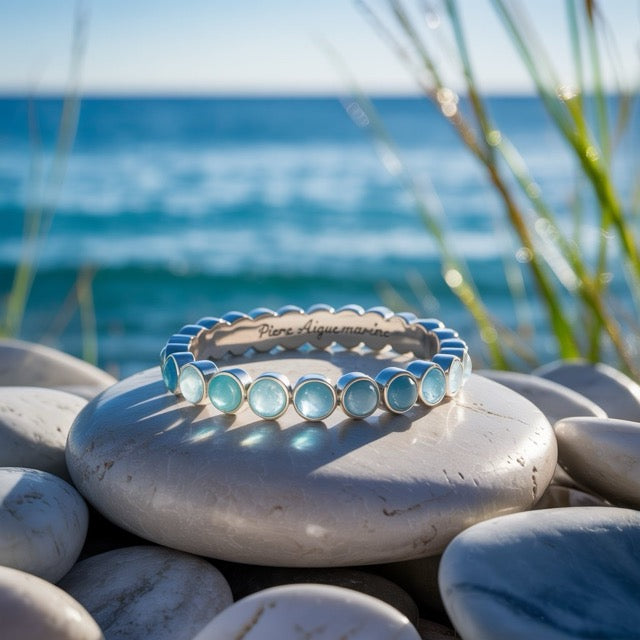 Pierre d’aigue-marine : symbolique, bienfaits et utilisations du bracelet