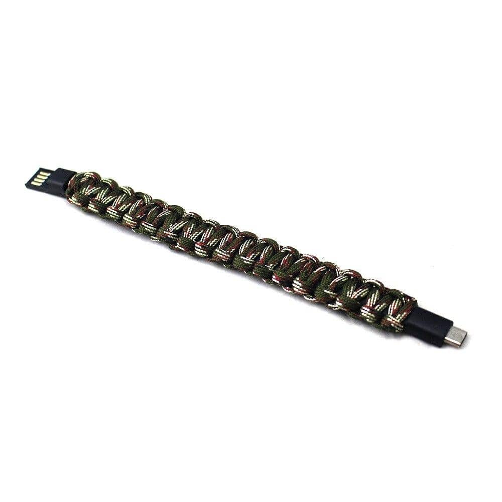 bracelet usb paracorde camouflage