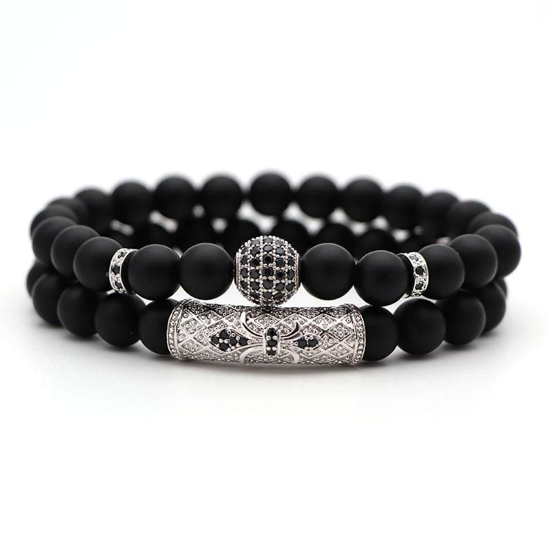 Bracelets Royaux en Perles Homme en Pierre-Mon Bracelet Homme