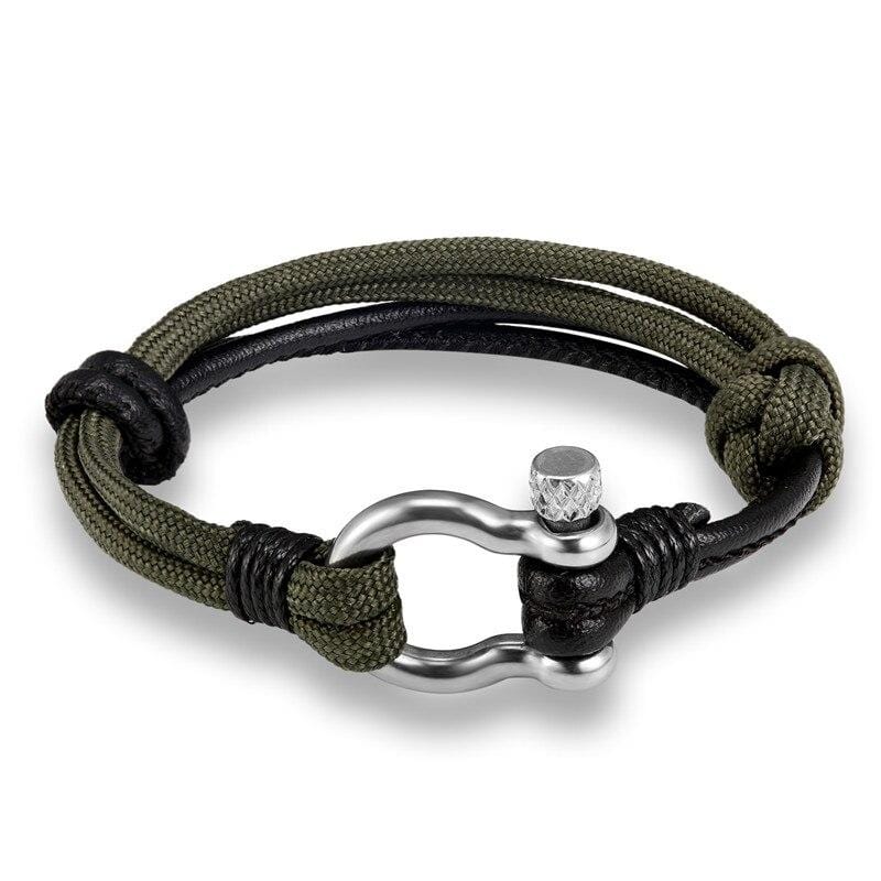 Bracelet Corde vert