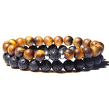 Ensemble de bracelets Homme Perles Naturelles en Pierre