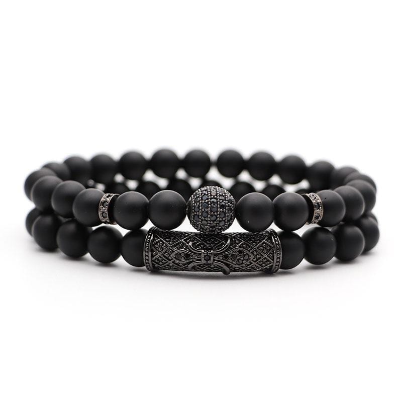 Bracelets Royaux en Perles Homme en Pierre-Mon Bracelet Homme