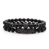 Bracelets Royaux en Perles Homme en Pierre-Mon Bracelet Homme