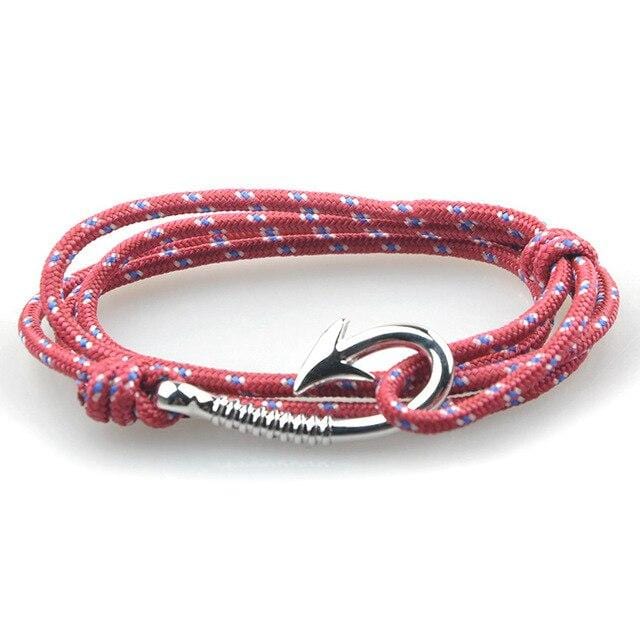 Bracelet Survie Hameçon en Paracorde-Mon Bracelet Homme