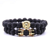 Bracelet lion pierre
