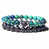 Ensemble de bracelets Homme Perles Naturelles en Pierre-Mon Bracelet Homme