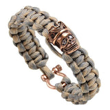 Bracelet Survie Crâne Vintage en Paracorde-Mon Bracelet Homme