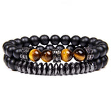 Bracelets Pierres Naturelles Duo Homme en Perles-Mon Bracelet Homme