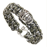 Bracelet Survie Crâne Vintage en Paracorde-Mon Bracelet Homme