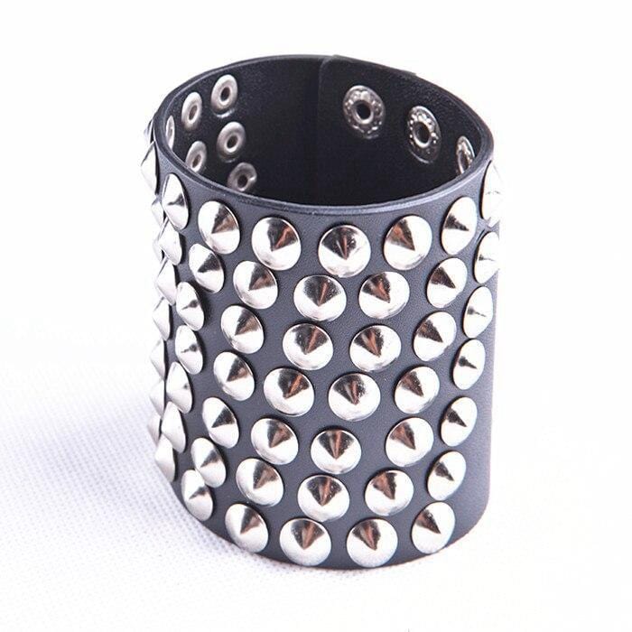 Manchette En Cuir avec Rivets