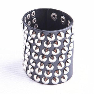 Manchette En Cuir avec Rivets