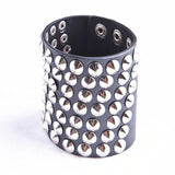 Manchette En Cuir avec Rivets