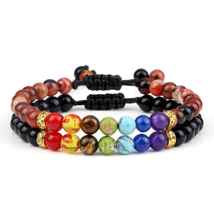 Ensemble De Bracelets 7 Chakras Pour Homme En Perles Maximo-Mon Bracelet Homme