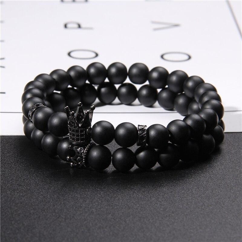 Bracelet Couronne noir