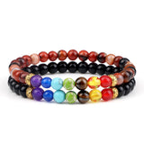 Ensemble De Bracelets 7 Chakras Pour Homme En Perles Kyrie