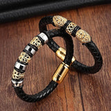 Bracelet Tressé Homme Luxe or