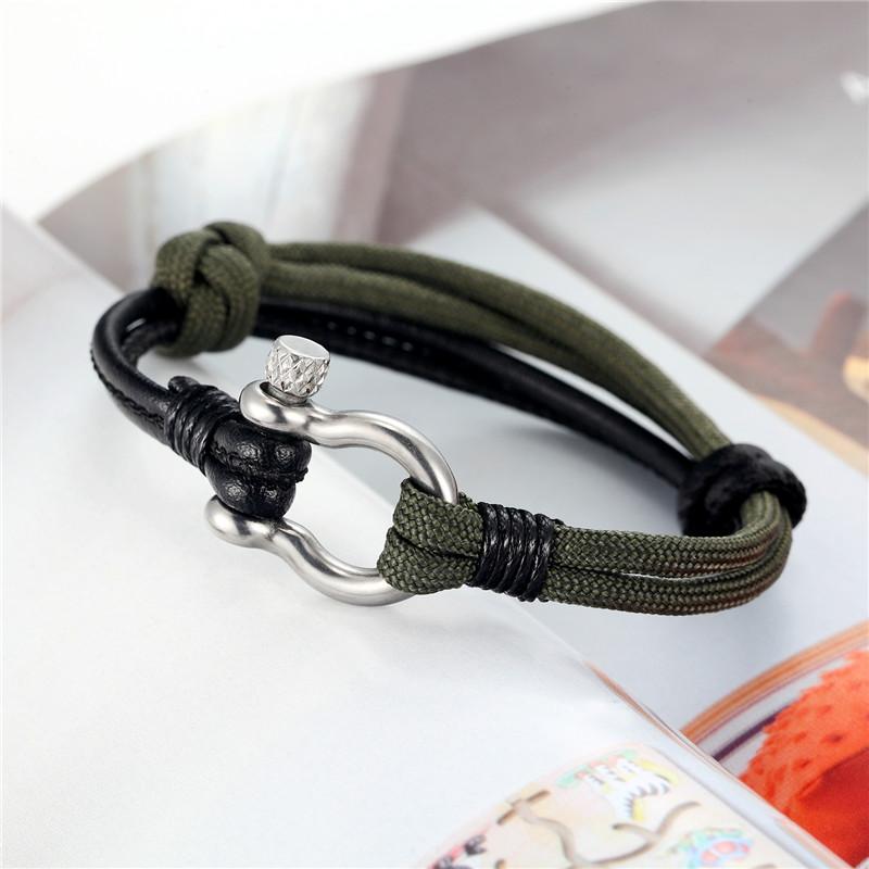 Bracelet Corde avec manille