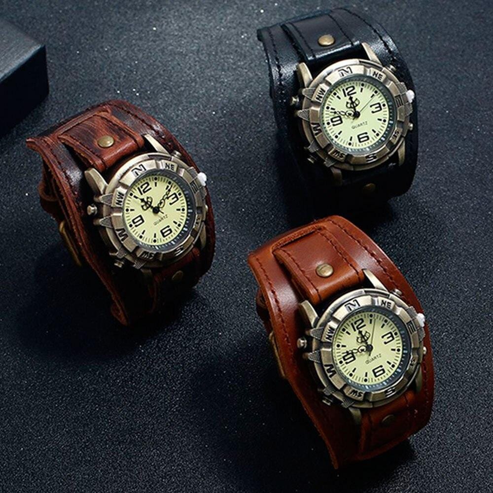 Montre Bracelet de Force Cuir Homme multiple couleur