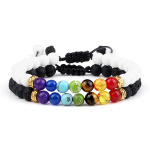 Ensemble De Bracelets 7 Chakras Pour Homme En Perles Skyler-Mon Bracelet Homme