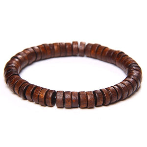 Bracelet Tibetain Perle de Bois Homme-Mon Bracelet Homme