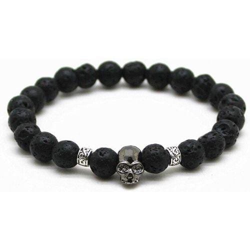 Bracelet Tête de Mort à Petit Prix en Pierre-Mon Bracelet Homme
