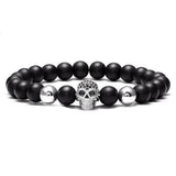 Bracelet Tête De Mort Shamballa en Perles