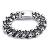 Bracelet Tête de Mort Homme en Acier Inoxydable-Mon Bracelet Homme