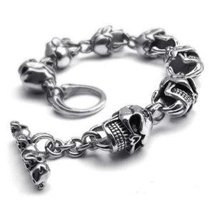 Bracelet Gothique Tête De Mort | Mon Bracelet Homme