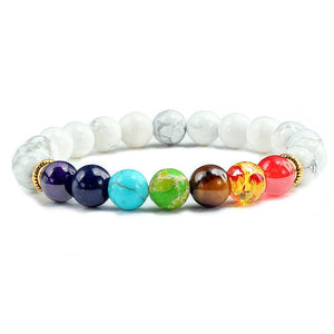 Bracelet 7 Chakras Pour Homme En Howlite - Mon Bracelet Homme