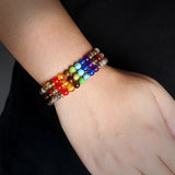 Bracelet 7 Chakras Pour Homme En Perles 6mm Réglable - Mon Bracelet Homme