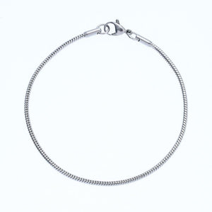 Bracelet à Mailles de Serpent en Acier Inoxydable pour Homme - Mon Bracelet Homme