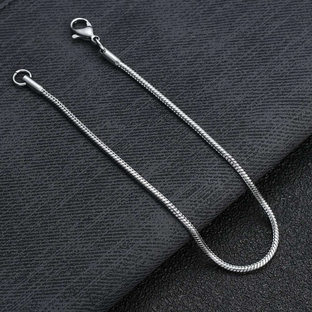 Bracelet à Mailles de Serpent en Acier Inoxydable pour Homme - Mon Bracelet Homme