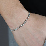 Bracelet À Maillons En Acier Inoxydable Style Cubain - Mon Bracelet Homme