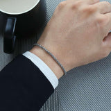 Bracelet À Maillons En Acier Inoxydable Style Cubain - Mon Bracelet Homme