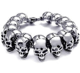 Bracelet Acier Tête De Mort