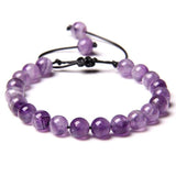Bracelet Améthyste en Perles de Pierre Naturelle