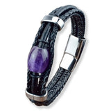 Bracelet Améthyste Lithothérapie pour Homme (Perle)
