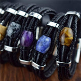 Bracelet Améthyste Lithothérapie pour Homme (Perle) - Mon Bracelet Homme