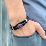 Bracelet Améthyste Lithothérapie pour Homme (Perle) - Mon Bracelet Homme