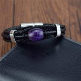 Bracelet Améthyste Lithothérapie pour Homme (Perle) - Mon Bracelet Homme