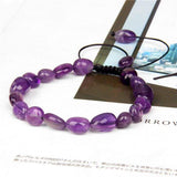 Bracelet Améthyste Véritable Pierre Naturelle (Perle) - Mon Bracelet Homme