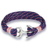 Bracelet Ancre Acier Inoxydable en Corde