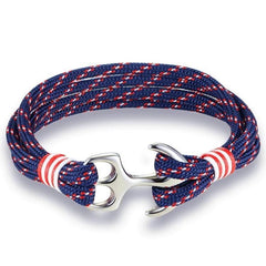 Bracelet Ancre Acier Inoxydable en Corde