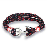 Bracelet Ancre Acier Inoxydable en Corde - Mon Bracelet Homme