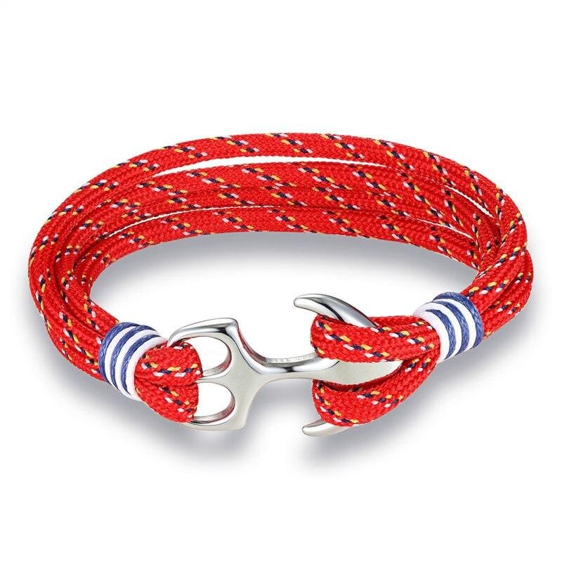 Bracelet Ancre Acier Inoxydable en Corde - Mon Bracelet Homme