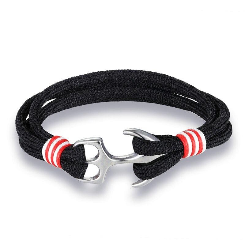 Bracelet Ancre Acier Inoxydable en Corde - Mon Bracelet Homme