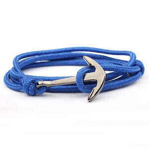 Bracelet Ancre Couleur Ocean en Corde - Mon Bracelet Homme