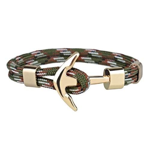 Bracelet Ancre Homme Camouflage en Corde - Mon Bracelet Homme