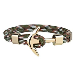 Bracelet Ancre Homme Camouflage en Corde - Mon Bracelet Homme