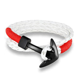 Bracelet Ancre Homme Multiple Couleurs en Cuir - Mon Bracelet Homme